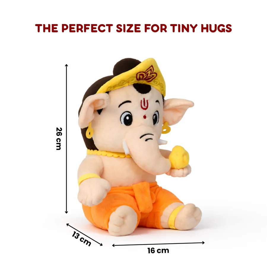 Mantra Ganesha dimensions — 26cm tall, 16cm wide, 13cm deep